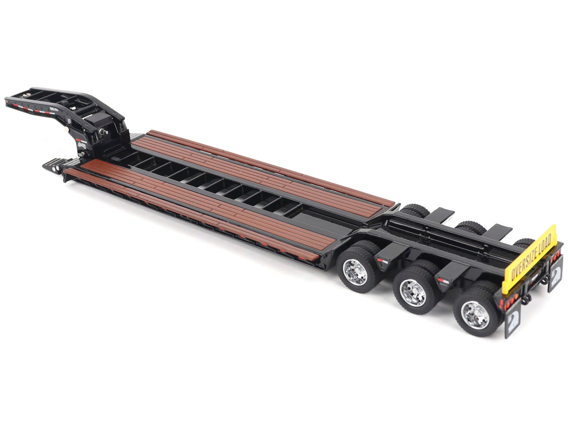 Trail King TK120 Hydraulic Detachable Gooseneck Lowboy Trailer Black (Outrigger Version) "Transport Series" 1/50 Diecast Model by Diecast Masters - image 3