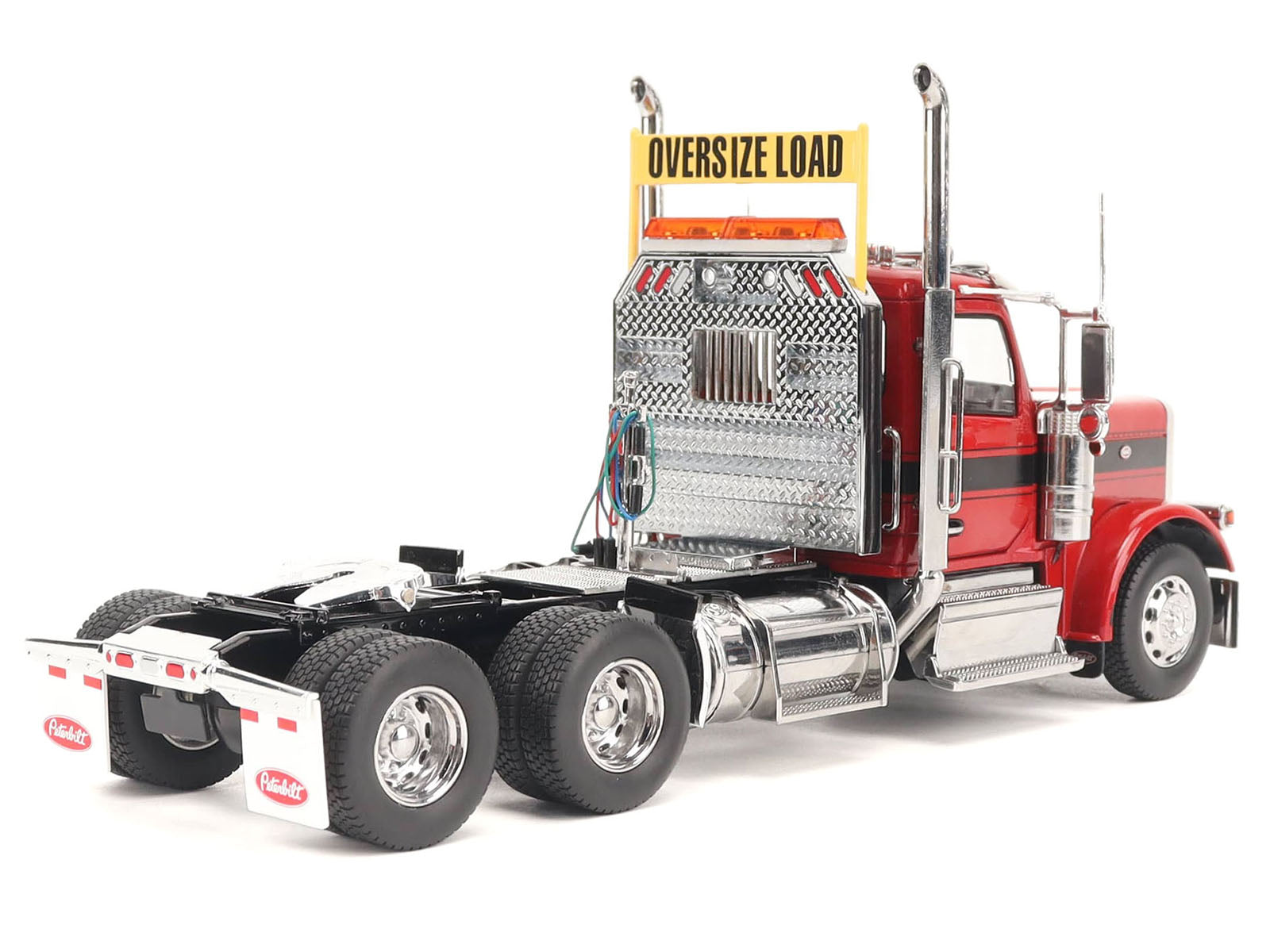 Peterbilt 589 Tandem-Axle Truck Tractor with Day Cab Legendary Red "Transport Series" 1/32 Diecast Model by Diecast Masters - image 3