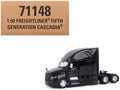 2025 Freightliner Cascadia Gen-5 Sleeper Cab Truck Tractor Night-Shift Black "Transport Series" 1/50 Diecast Model by Diecast Masters