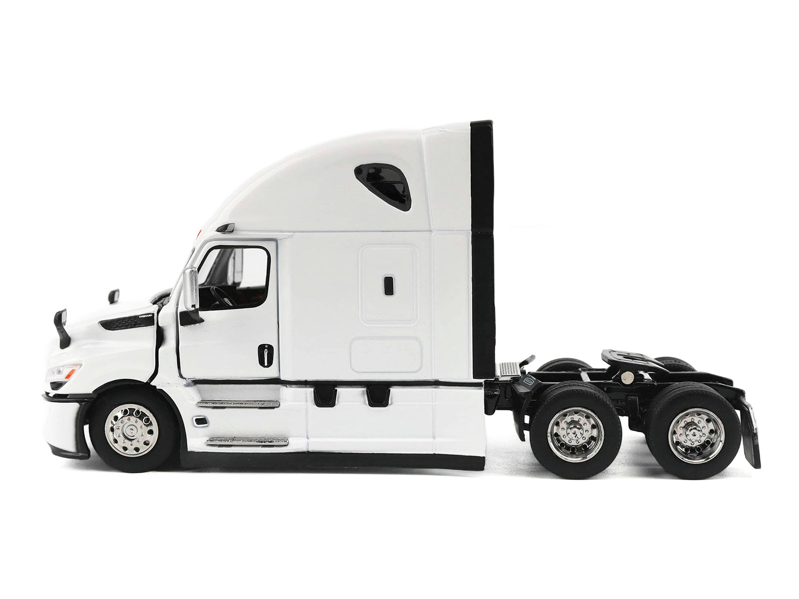 2025 Freightliner Cascadia Gen-5 Sleeper Cab Truck Tractor Winter White "Transport Series" 1/64 Diecast Model by Diecast Masters - image 2