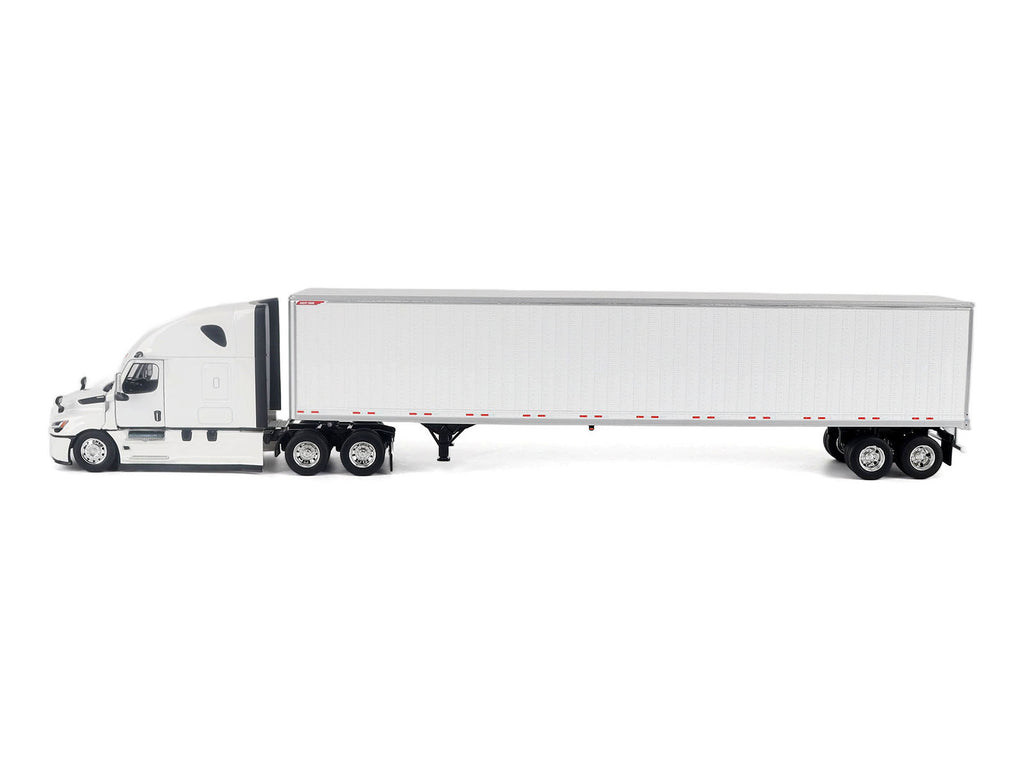 2025 Freightliner Cascadia Gen-5 Sleeper Cab Truck White with Great Dane Champion 53ft Dry Cargo Trailer "Transport Series" 1/50 Diecast Model by Diecast Masters