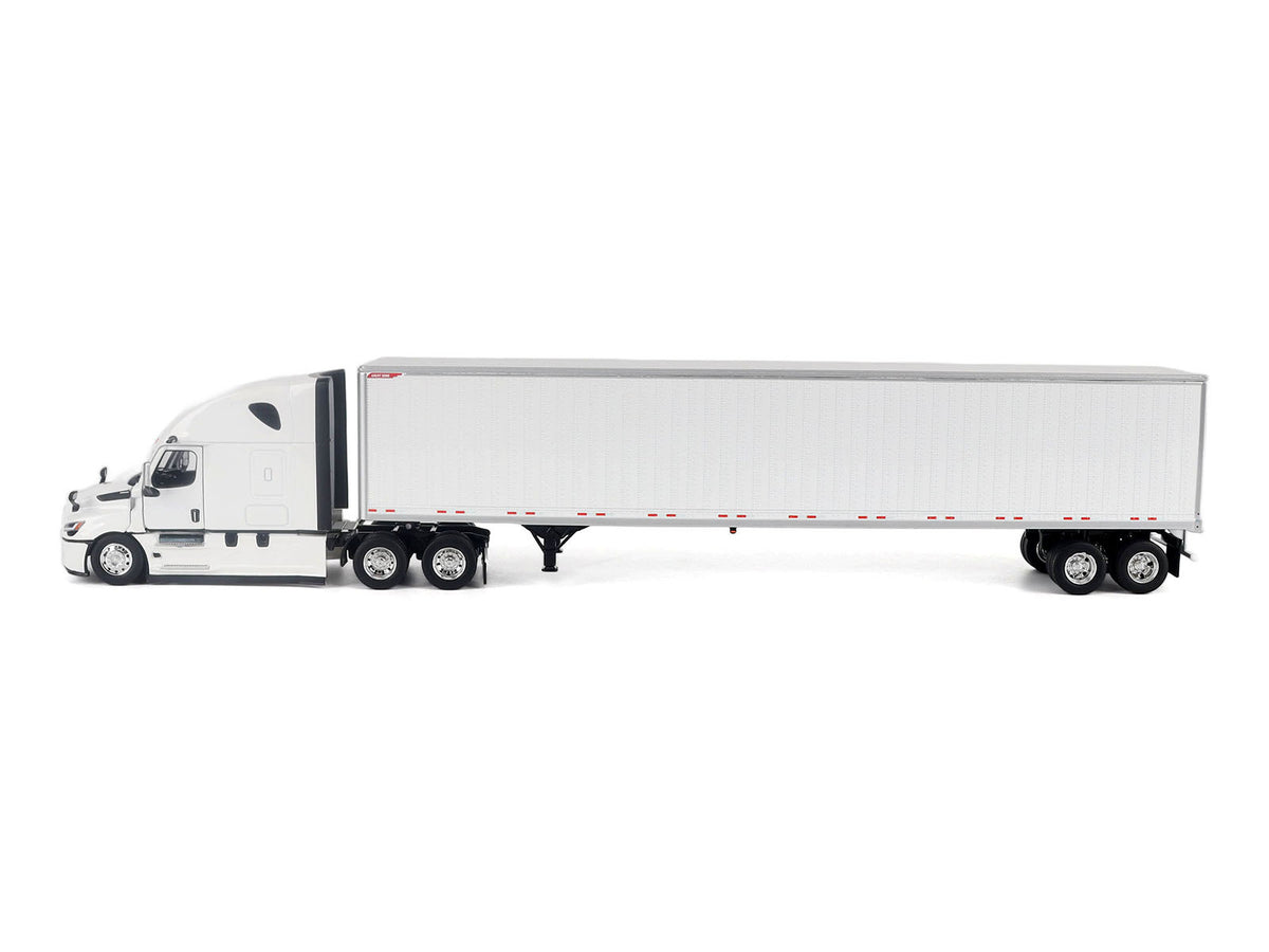 2025 Freightliner Cascadia Gen-5 Sleeper Cab Truck White with Great Dane Champion 53ft Dry Cargo Trailer "Transport Series" 1/50 Diecast Model by Diecast Masters