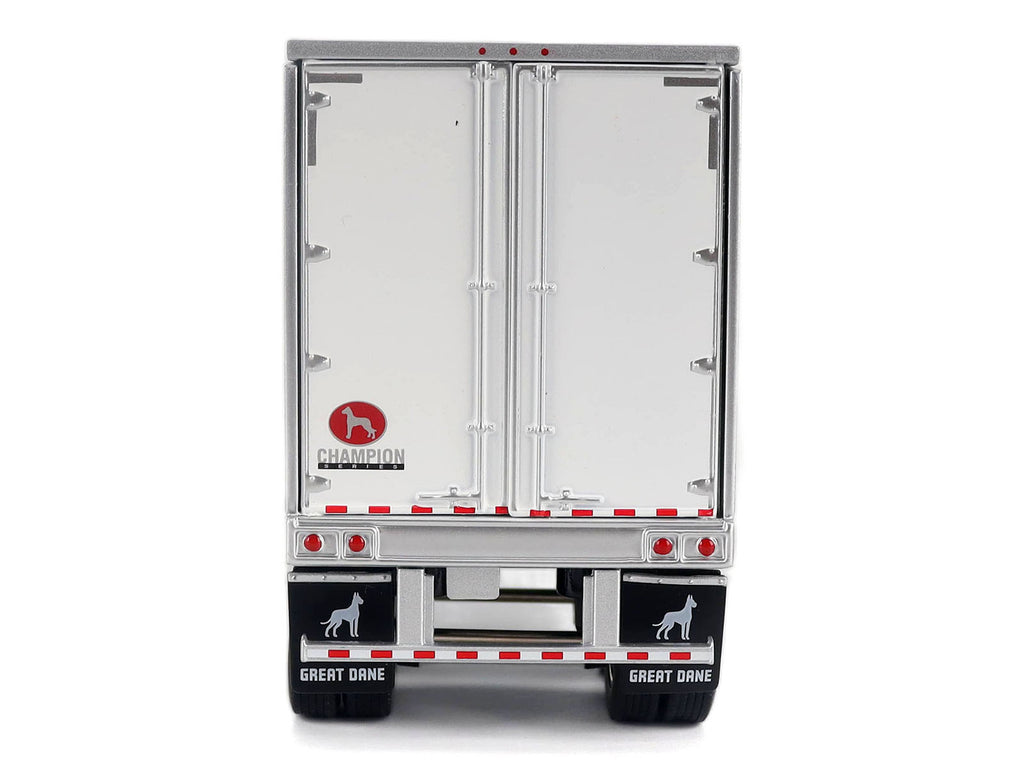 Kenworth T680 Next-Gen 76" High-Roof Sleeper Tandem Tractor White with Great Dane Champion 53ft Dry Cargo Trailer "Transport Series" 1/50 Diecast Model by Diecast Masters