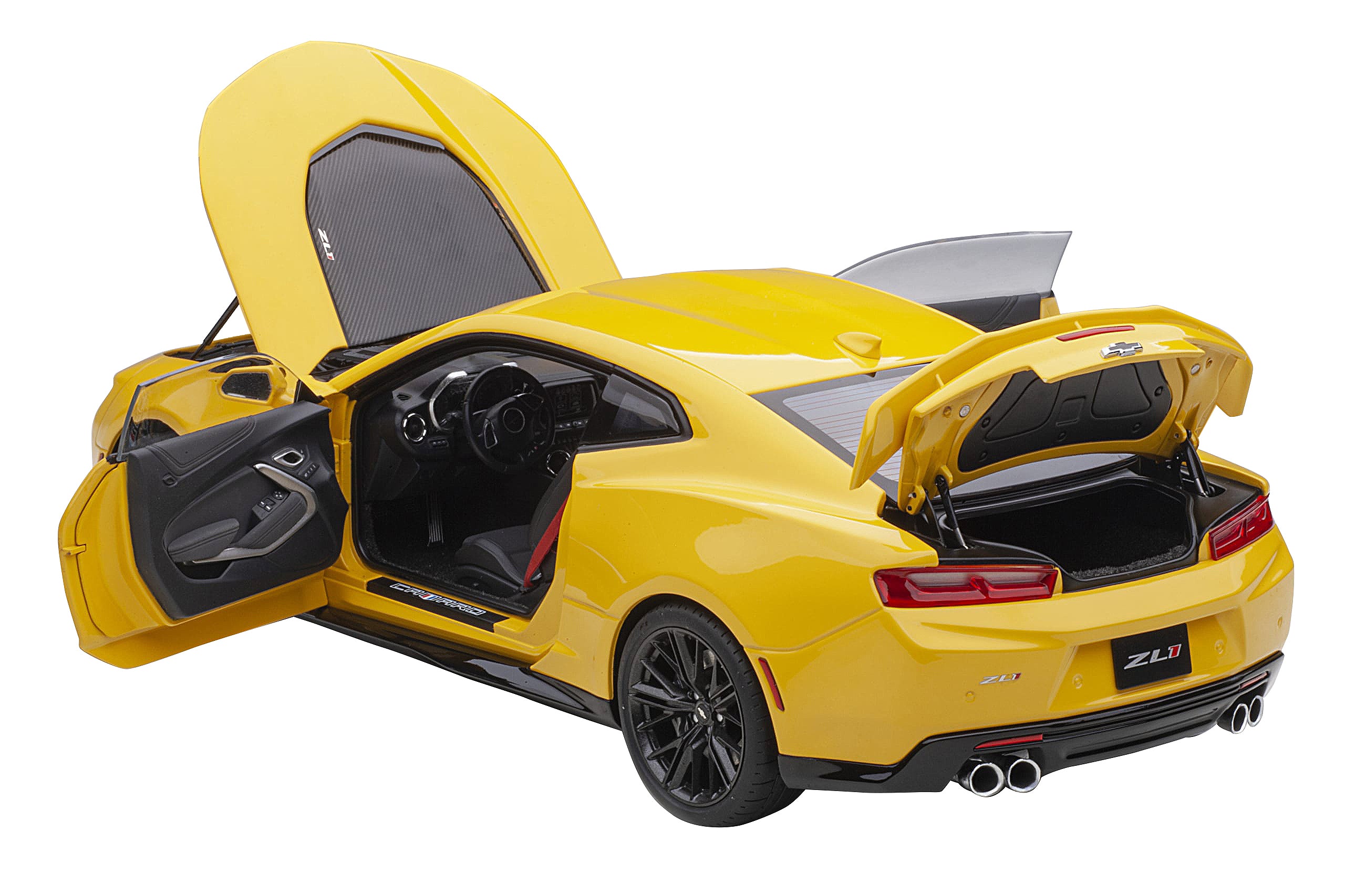 Chevrolet Camaro ZL1 Bright Yellow 1/18 Model Car by Autoart - image 2