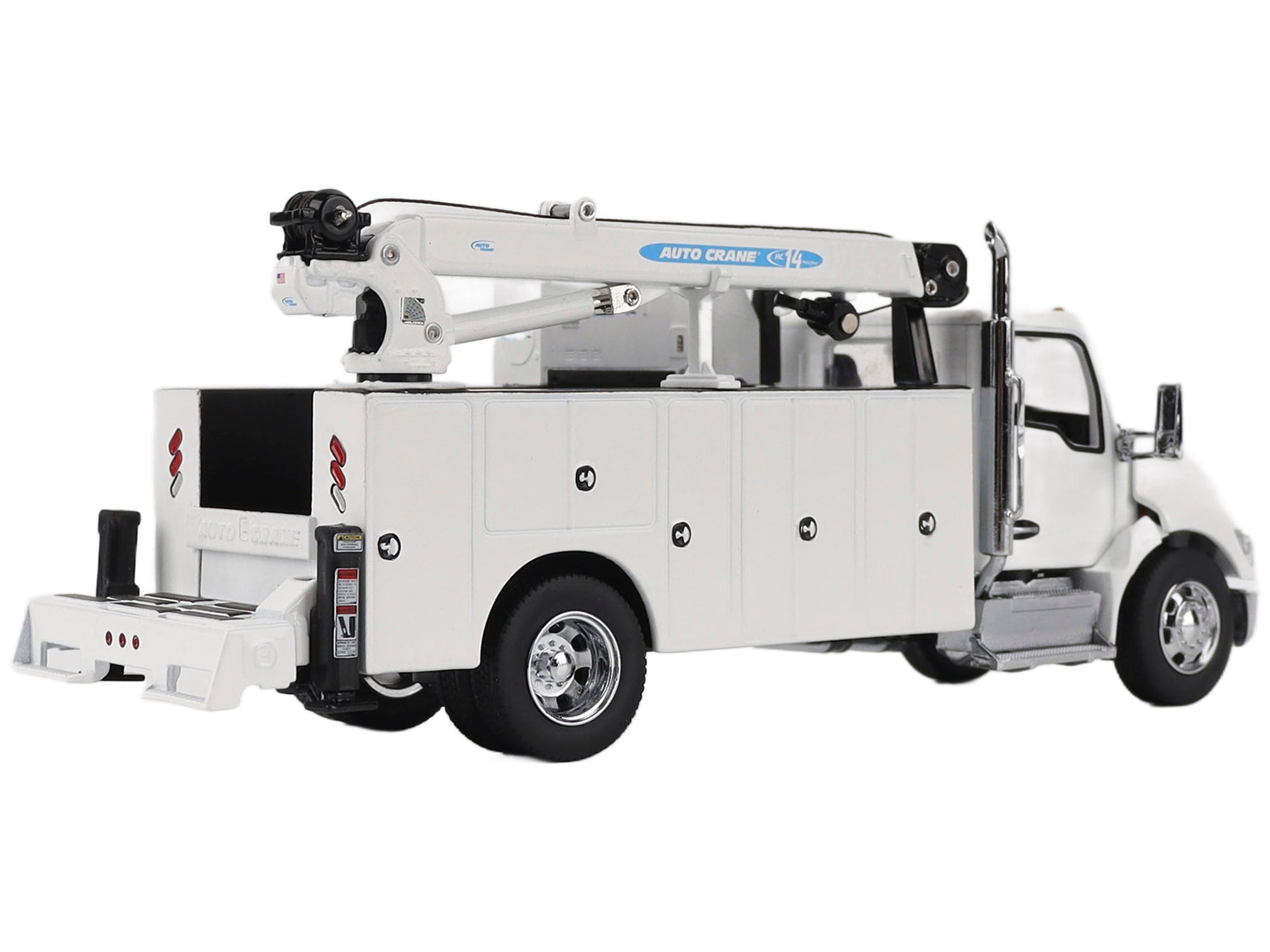 Kenworth T380 Auto-Crane Titan 85-Body HC14-Crane Work Truck with Miller EnPak White "Transport Series" 1/50 Diecast Model by Diecast Masters - image 5
