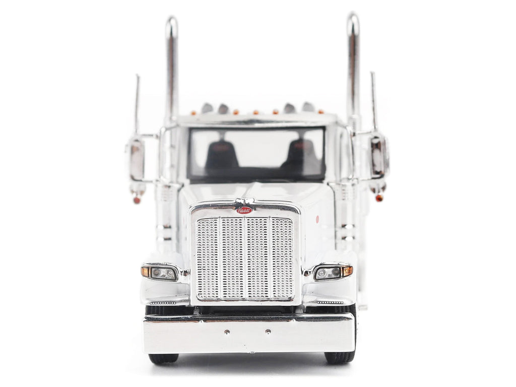 Peterbilt 589 Tandem-Axle Legendary Package Truck Tractor with 58" Sleeper White "Transport Series" 1/64 Diecast Model by Diecast Masters