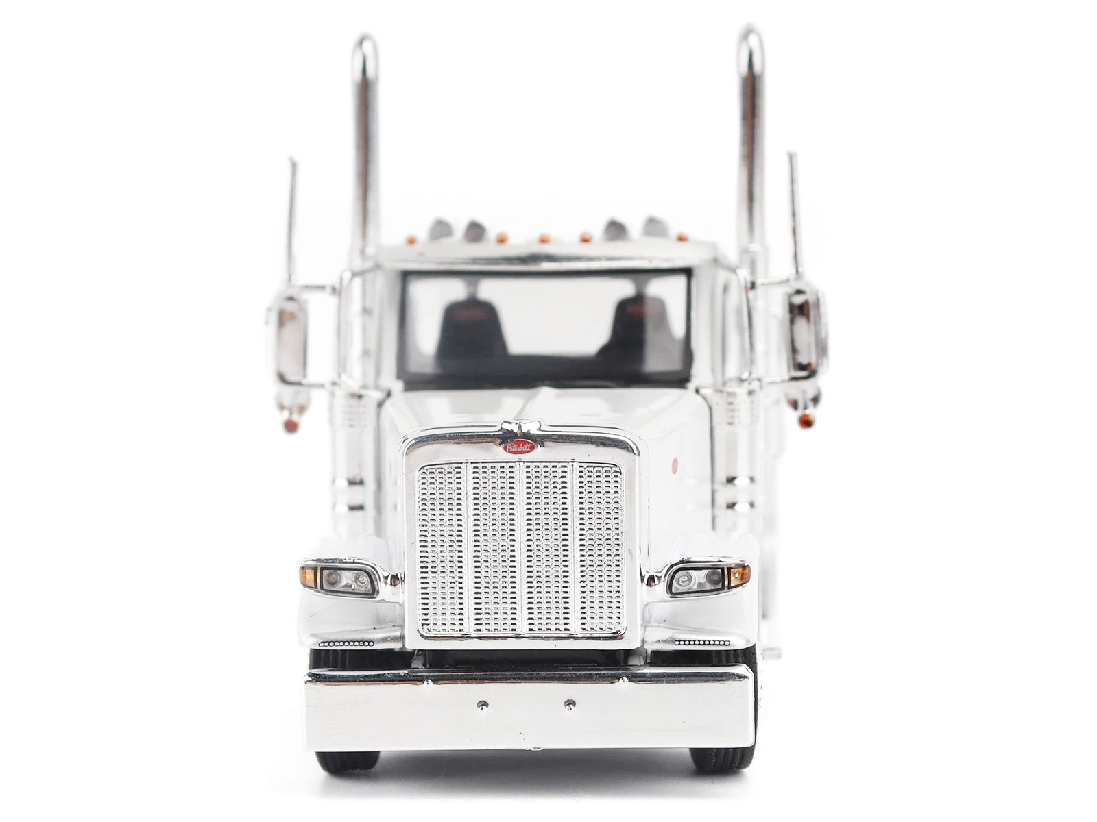 Peterbilt 589 Tandem-Axle Legendary Package Truck Tractor with 58" Sleeper White "Transport Series" 1/64 Diecast Model by Diecast Masters