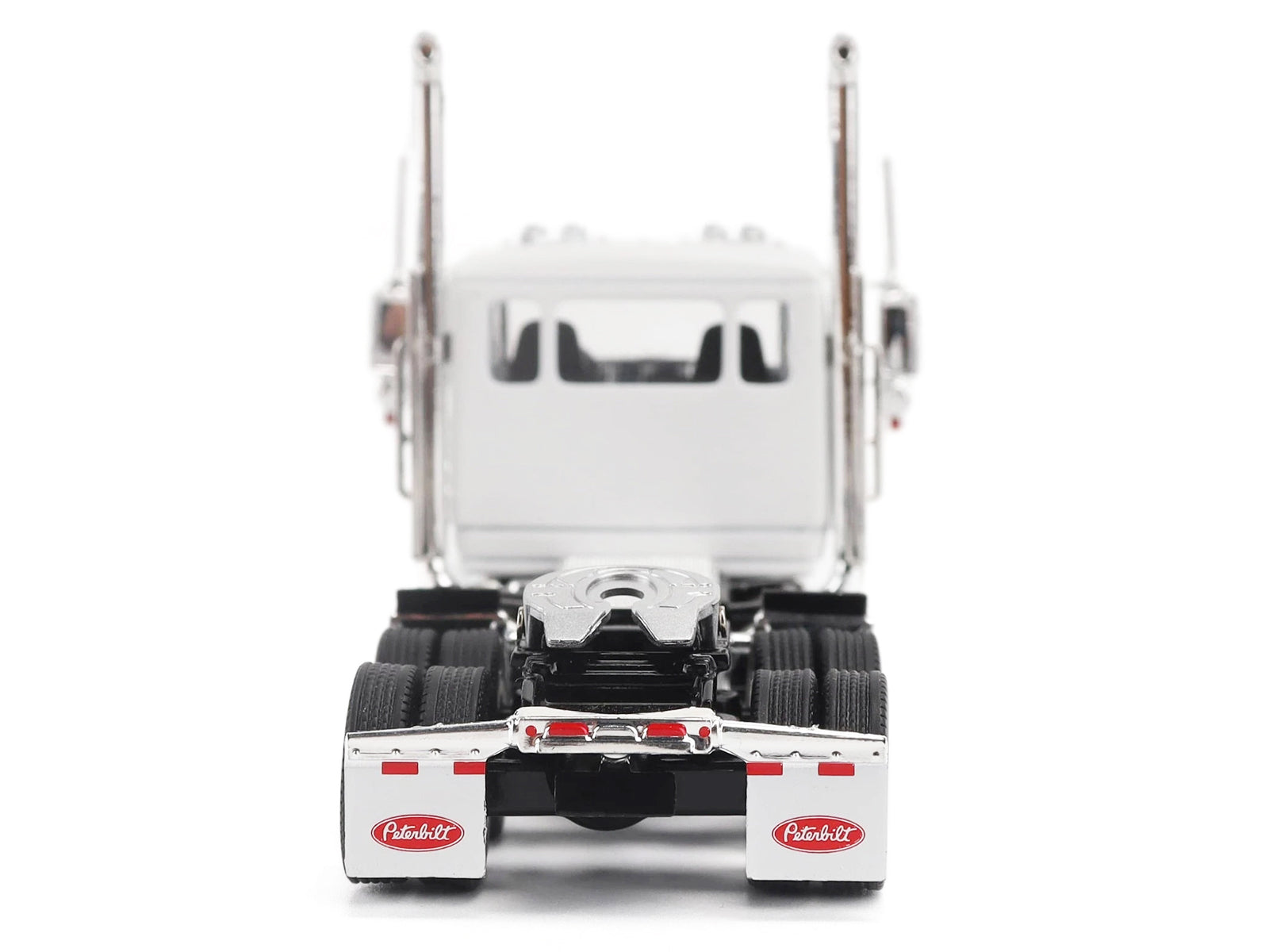 Peterbilt 589 Tandem-Axle Legendary Package Truck Tractor with 58" Sleeper White "Transport Series" 1/64 Diecast Model by Diecast Masters