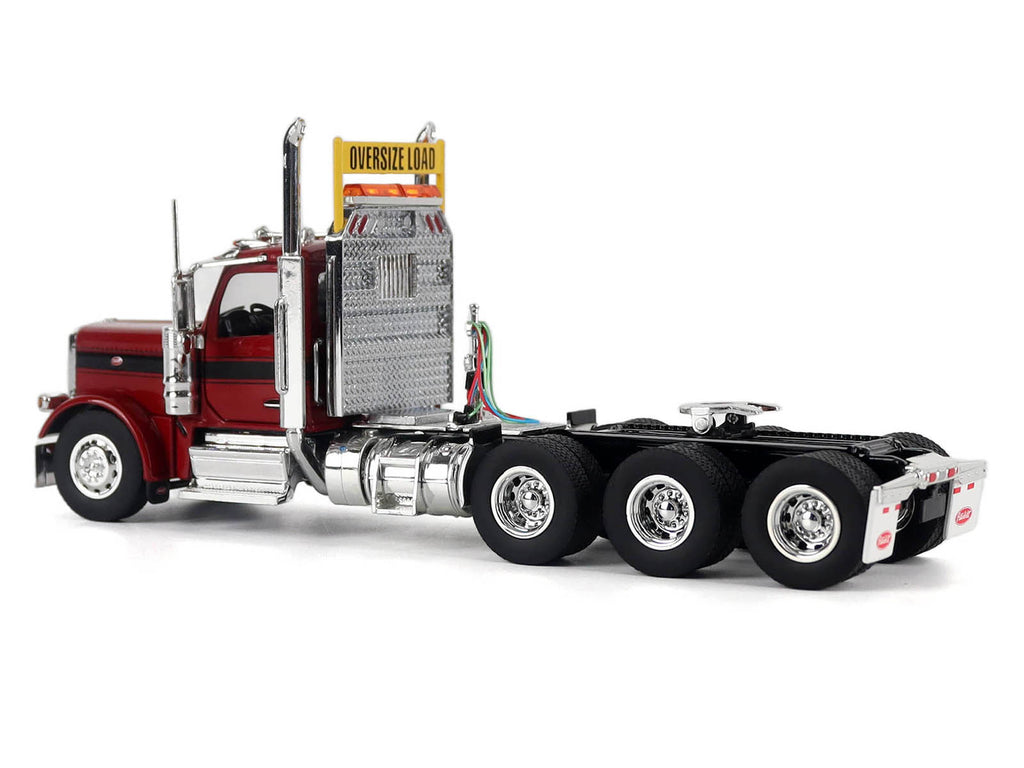 Peterbilt 589 Truck Tractor with Day Cab Legendary Red "Transport Series" 1/50 Diecast Model by Diecast Masters - image 3