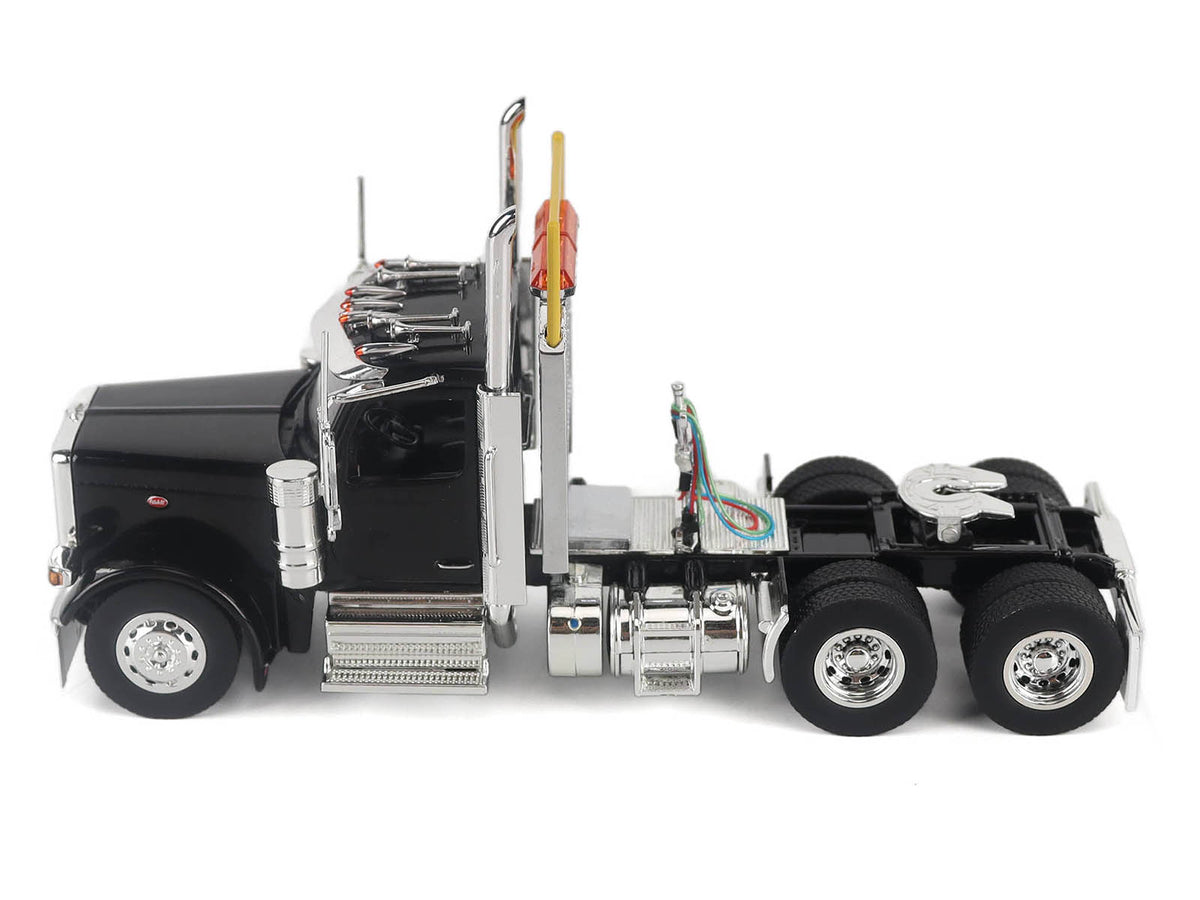 Peterbilt 589 Truck Tractor with Day Cab Black "Transport Series" 1/50 Diecast Model by Diecast Masters - image 2