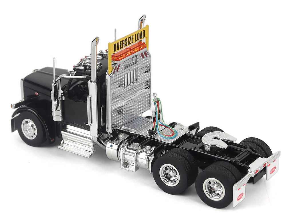 Peterbilt 589 Truck Tractor with Day Cab Black "Transport Series" 1/50 Diecast Model by Diecast Masters - image 3