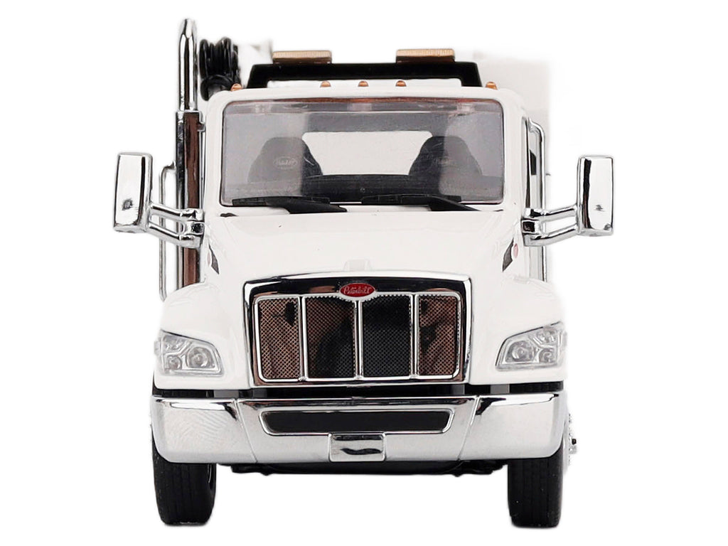 Peterbilt 536 Auto-Crane Titan 85-Body HC14-Crane Work Truck with Miller EnPak White "Transport Series" 1/50 Diecast Model by Diecast Masters - image 5