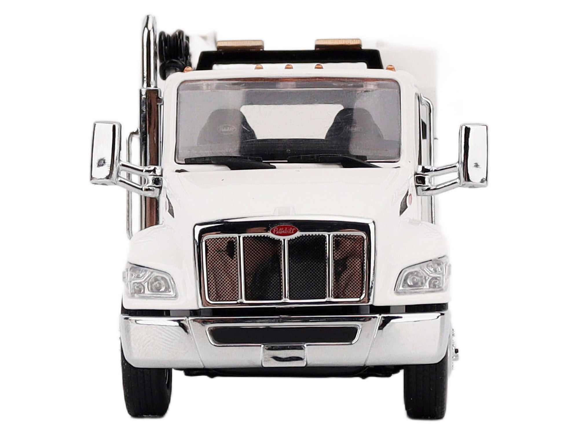 Peterbilt 536 Auto-Crane Titan 85-Body HC14-Crane Work Truck with Miller EnPak White "Transport Series" 1/50 Diecast Model by Diecast Masters - image 5