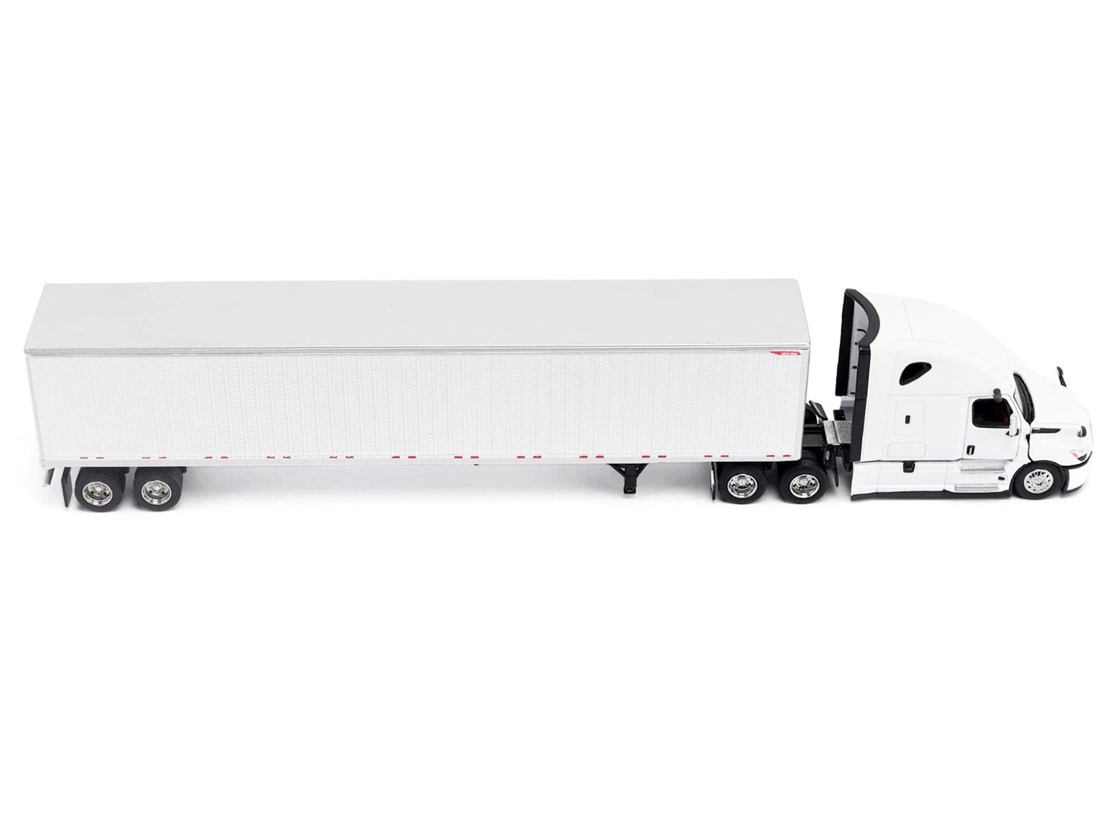 2025 Freightliner Cascadia Gen-5 Truck Tractor with Sleeper and Great Dane Champion 53ft Dry Cargo Trailer Winter White "Transport Series" 1/64 Diecast Model by Diecast Masters