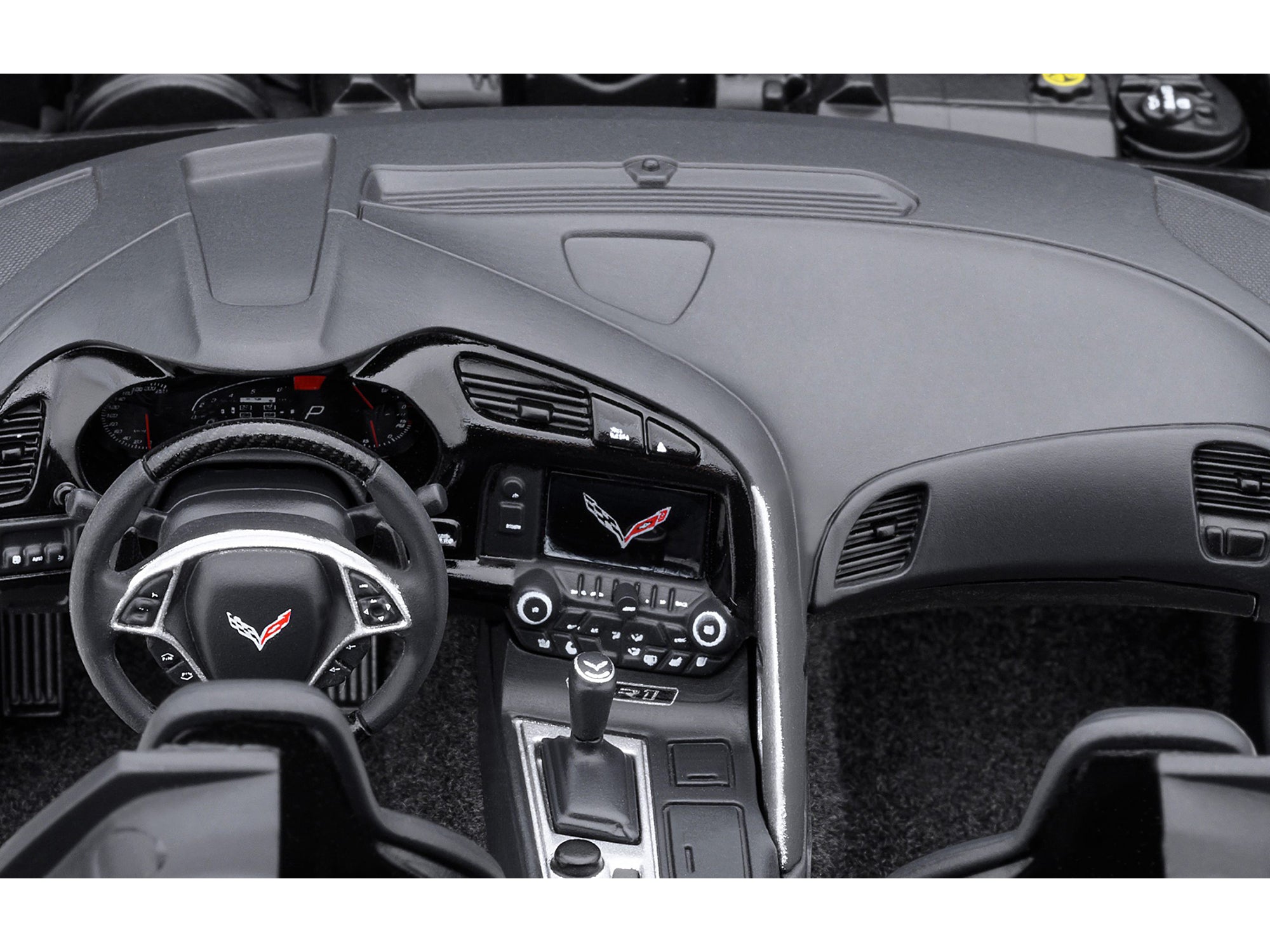 2019 Chevrolet Corvette C7 ZR1 Arctic White with Carbon Top 1/18 Model Car by Autoart - image 4