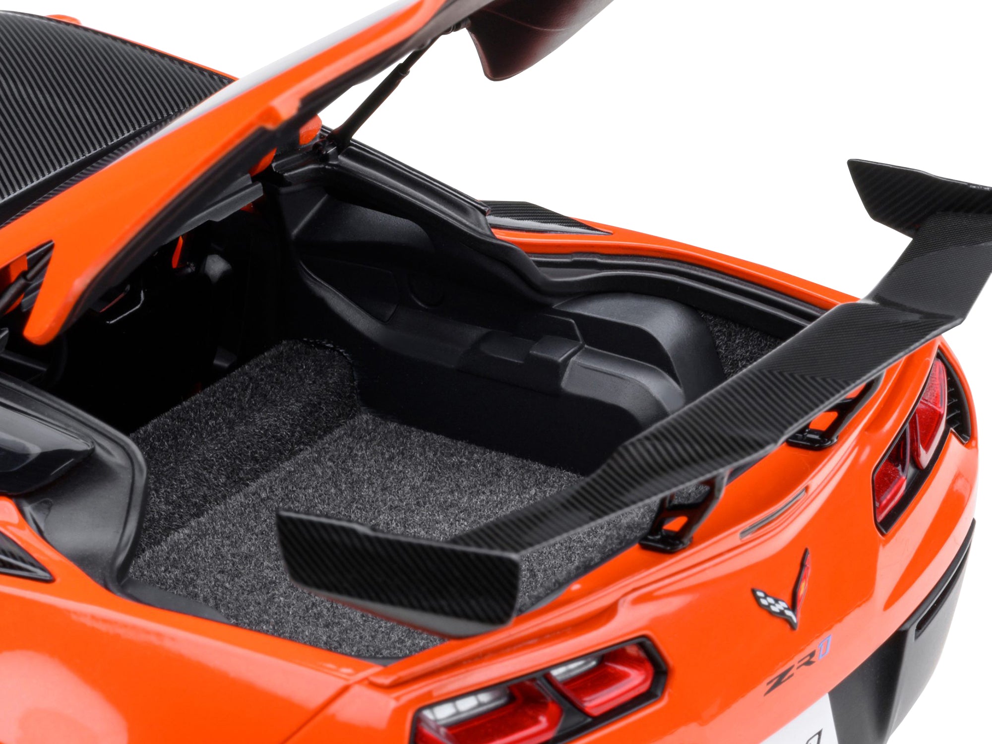 2019 Chevrolet Corvette C7 ZR1 Sebring Orange Tintcoat with Carbon Top 1/18 Model Car by Autoart - image 5