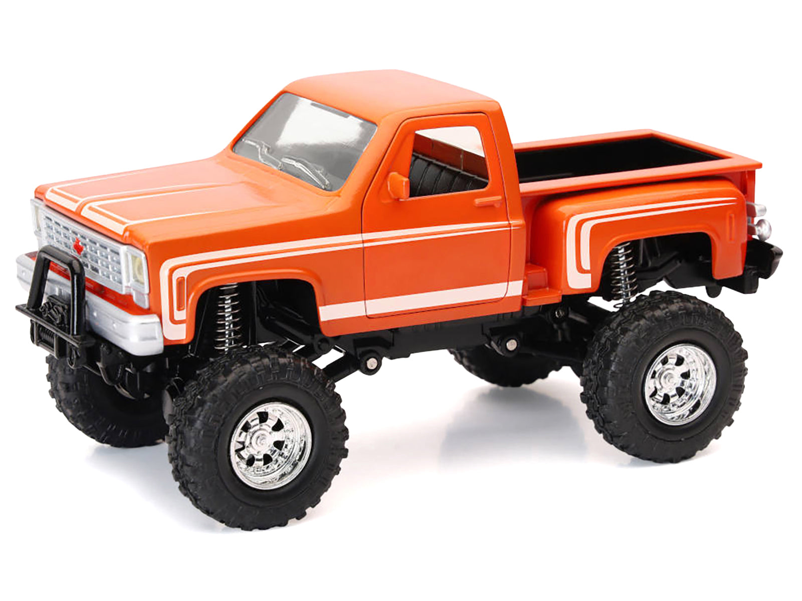 Chevrolet Sport Step Side Pickup Truck Orange with White Graphics "Xtreme Off-Road" Series 1/30 Diecast Model by New Ray - image 2