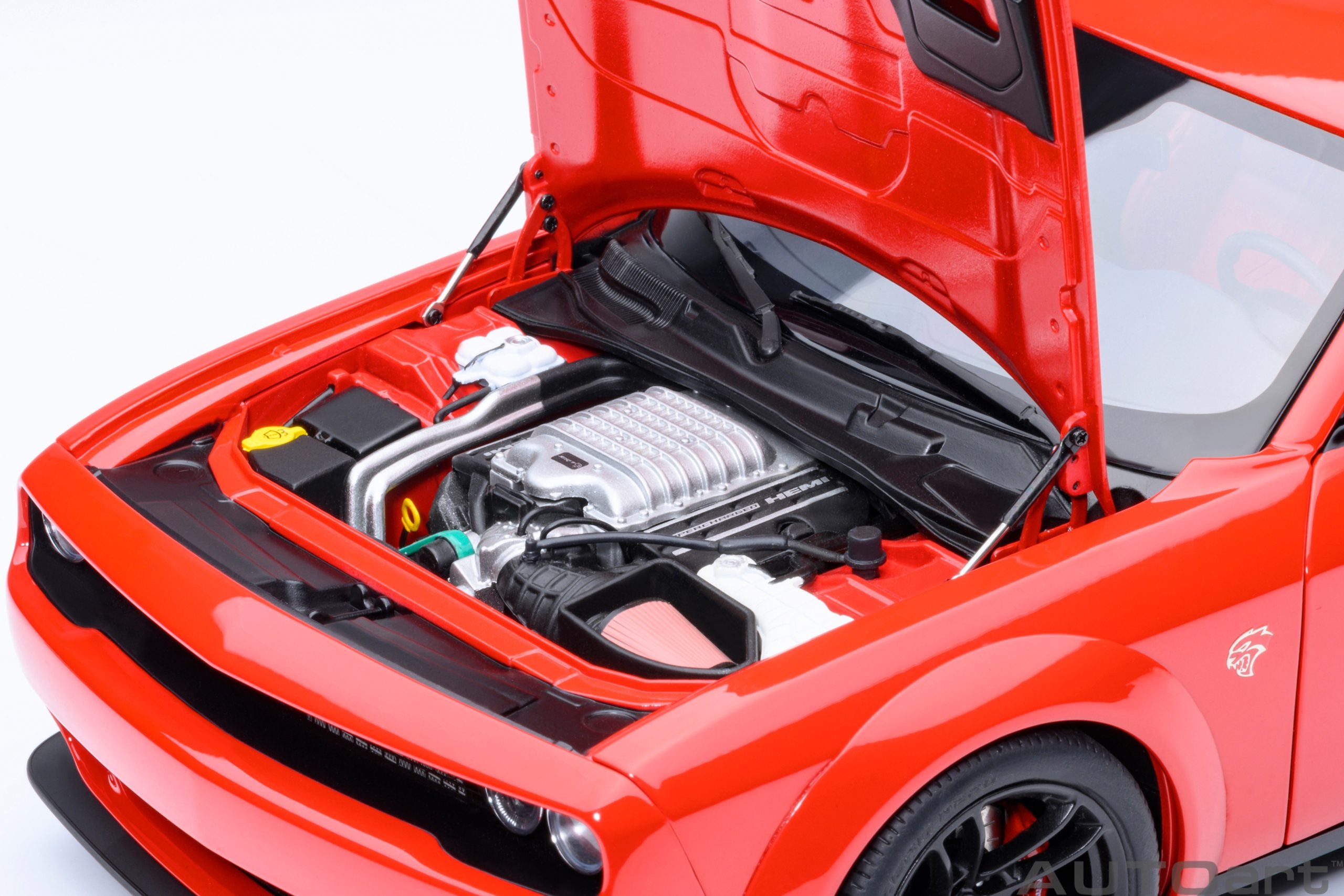 2022 Dodge Challenger SRT Jailbreak Torred with Red Interior 1/18 Model Car by Autoart - image 3