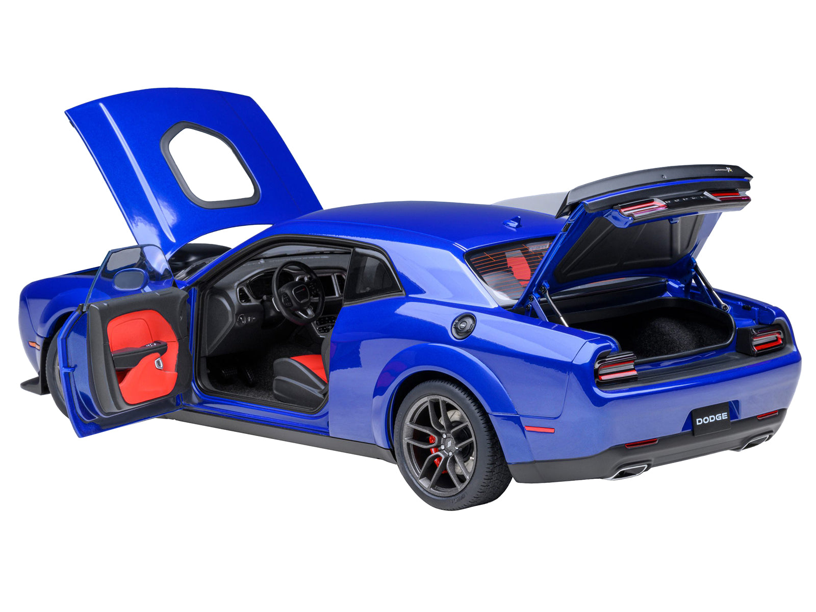 2022 Dodge Challenger R/T Scat Pack Widebody Indigo Blue 1/18 Model Car by Autoart - image 2