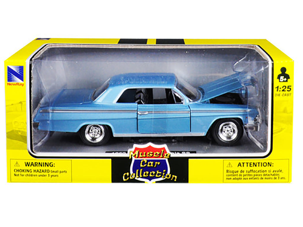 1962 Chevrolet Impala SS Blue 1/25 Diecast Model Car by New Ray - image 3