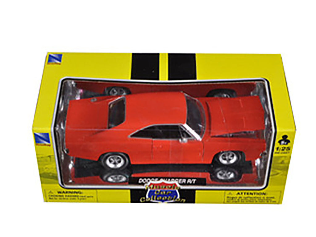1969 Dodge Charger R/T Orange "Muscle Car Collection" 1/25 Diecast Model Car by New Ray - image 3