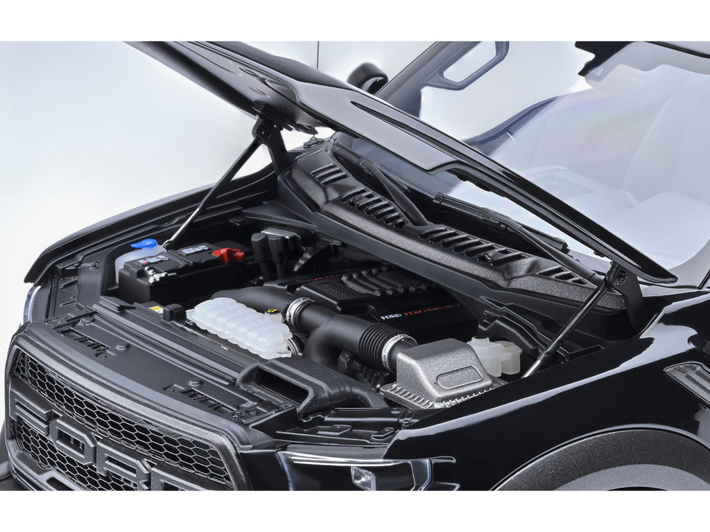 2019 Ford F-150 Raptor Pickup Truck Agate Black 1/18 Model Car by Autoart - image 3