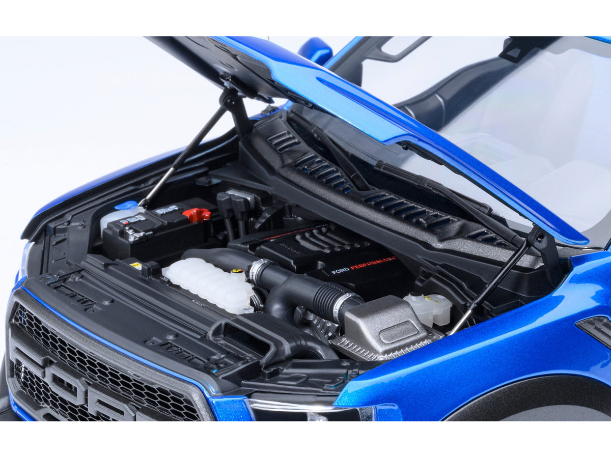 2019 Ford F-150 Raptor Pickup Truck Velocity Blue 1/18 Model Car by Autoart - image 3