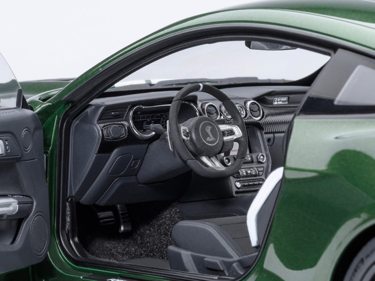 Ford Mustang Shelby GT500 Eruption Green Metallic with White Stripes 1/18 Model Car by Autoart - image 3