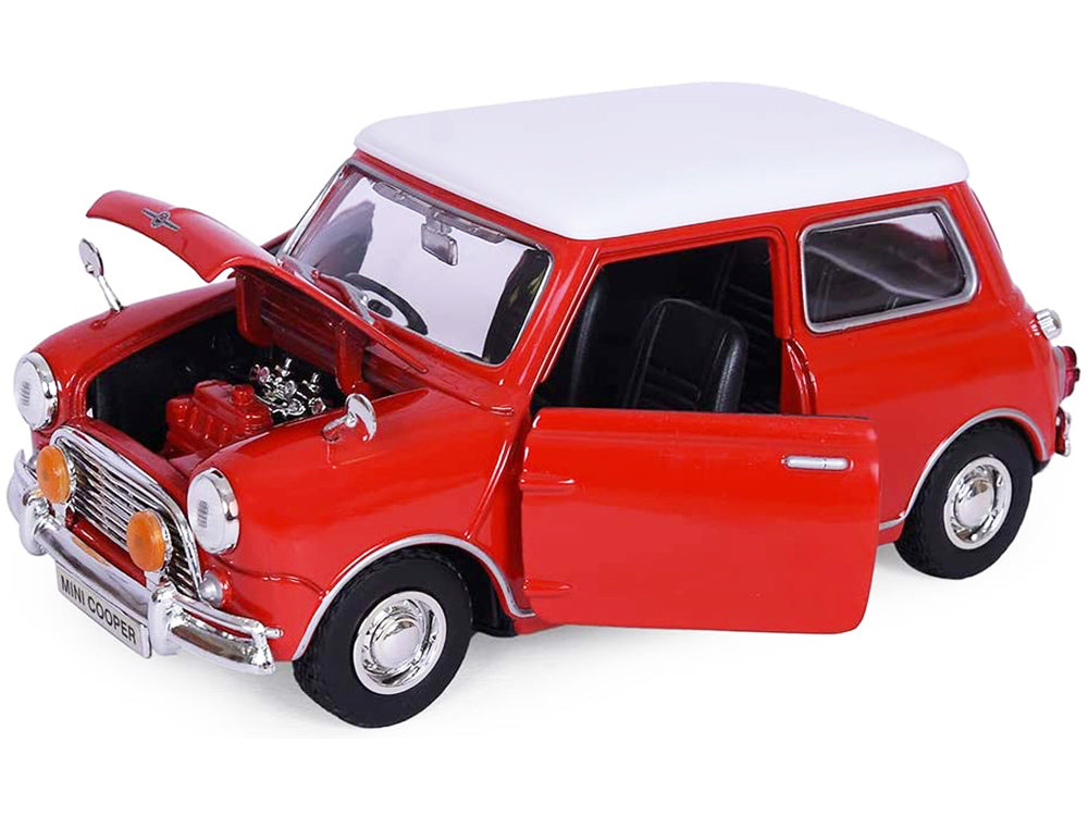 1961-1967 Morris Mini Cooper Red with White Top "Timeless Legends" 1/18 Diecast Model Car by Motormax - image 2