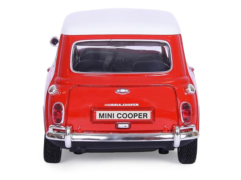 1961-1967 Morris Mini Cooper Red with White Top "Timeless Legends" 1/18 Diecast Model Car by Motormax - image 4