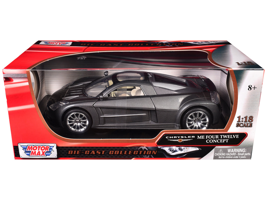 Chrysler Me Four Twelve Concept Car Grey 1/18 Diecast Model Car by Motormax - image 3