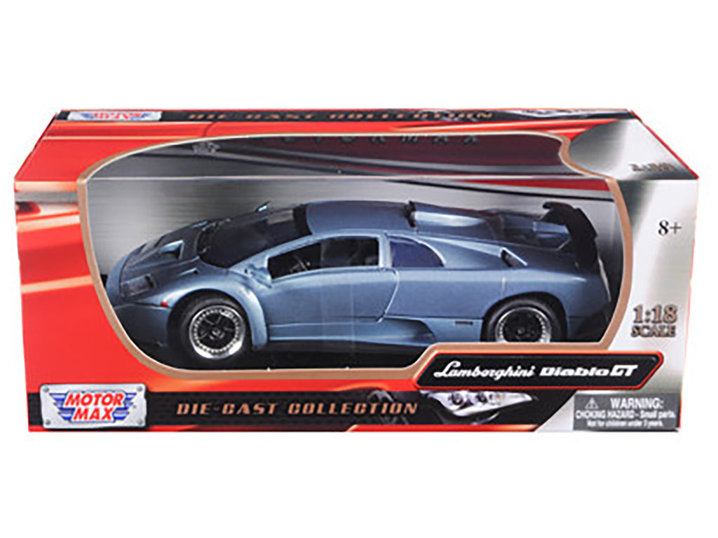 Lamborghini Diablo GT Silver 1/18 Diecast Model Car by Motormax - image 3
