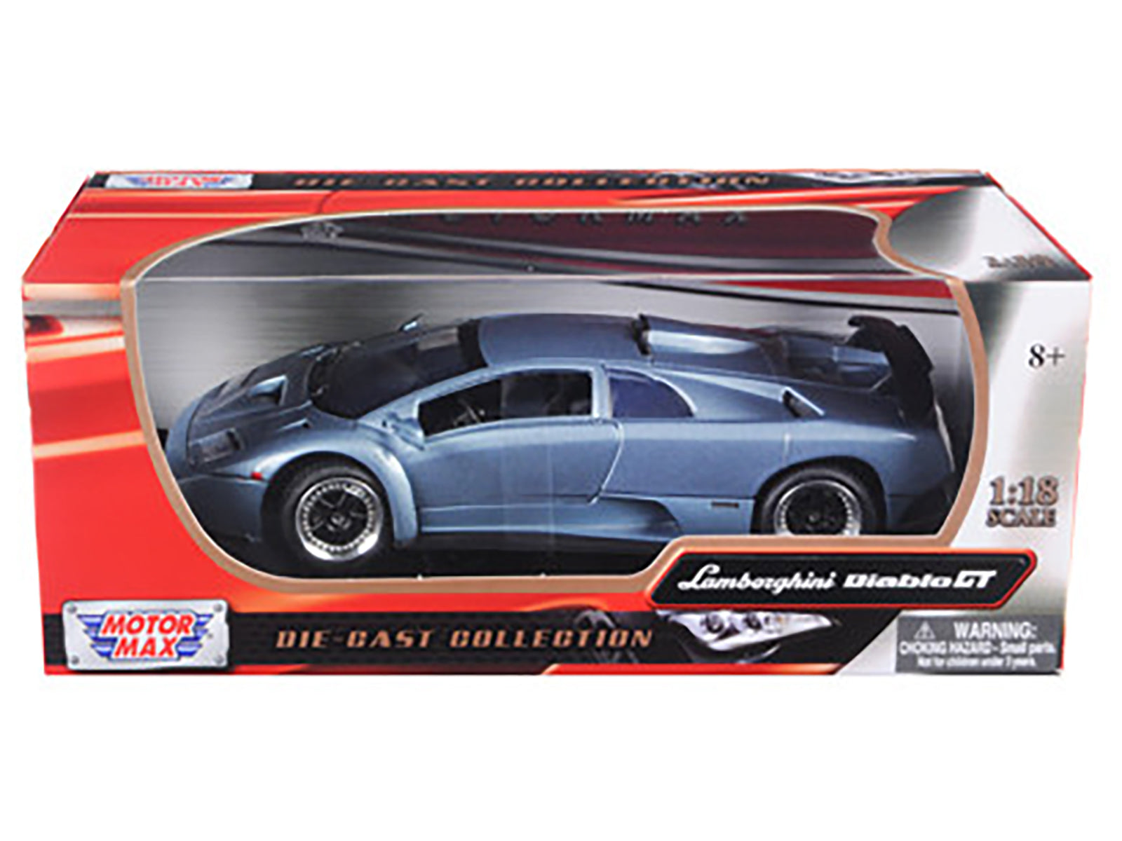 Lamborghini Diablo GT Silver 1/18 Diecast Model Car by Motormax - image 3