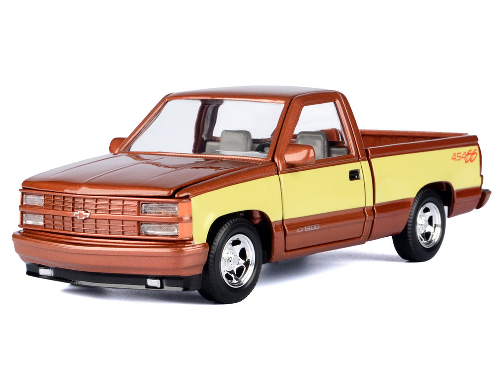 1992 Chevrolet 454 SS Pickup Truck Copper Metallic with Beige Sides "American Classics" Series 1/24 Diecast Model Car by Motormax - image 2