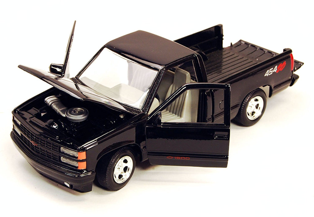 1992 Chevrolet 454 SS Pickup Truck Black 1/24 Diecast Model Car by Motormax - image 2