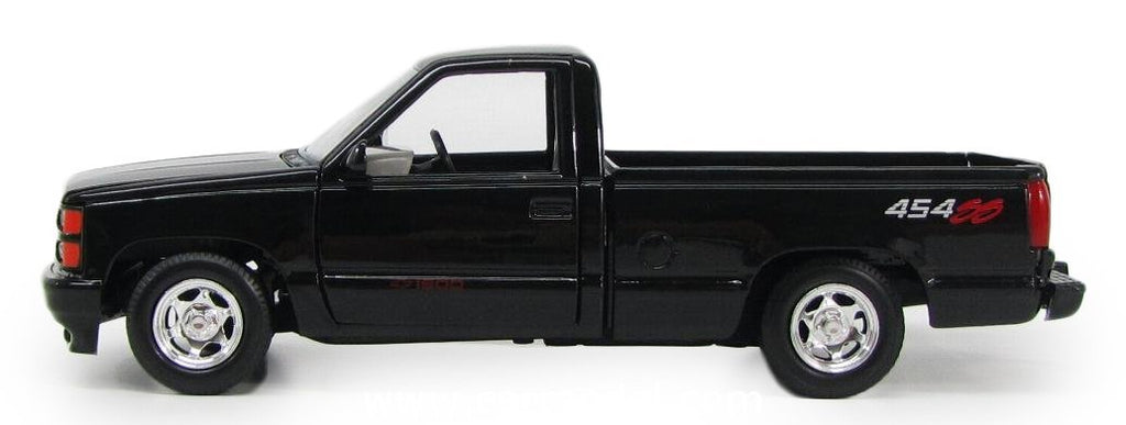 1992 Chevrolet 454 SS Pickup Truck Black 1/24 Diecast Model Car by Motormax - image 3