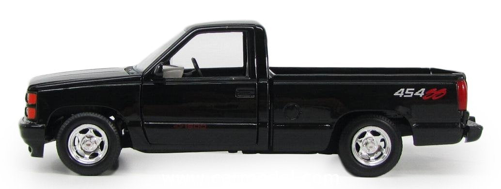 1992 Chevrolet 454 SS Pickup Truck Black 1/24 Diecast Model Car by Motormax - image 3