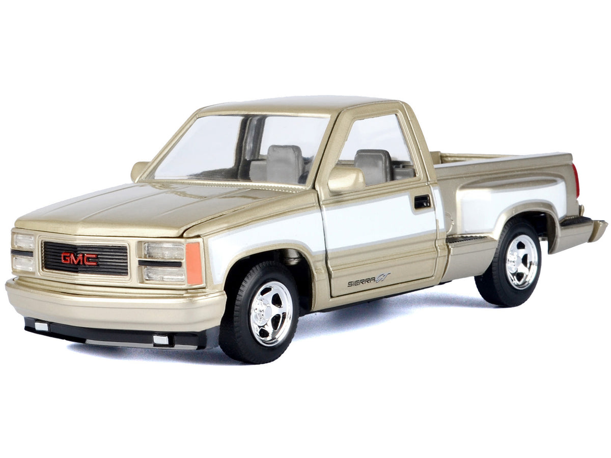 1992 GMC Sierra GT Pickup Truck Gold Metallic with White Sides "American Classics" Series 1/24 Diecast Model Car by Motormax - image 2