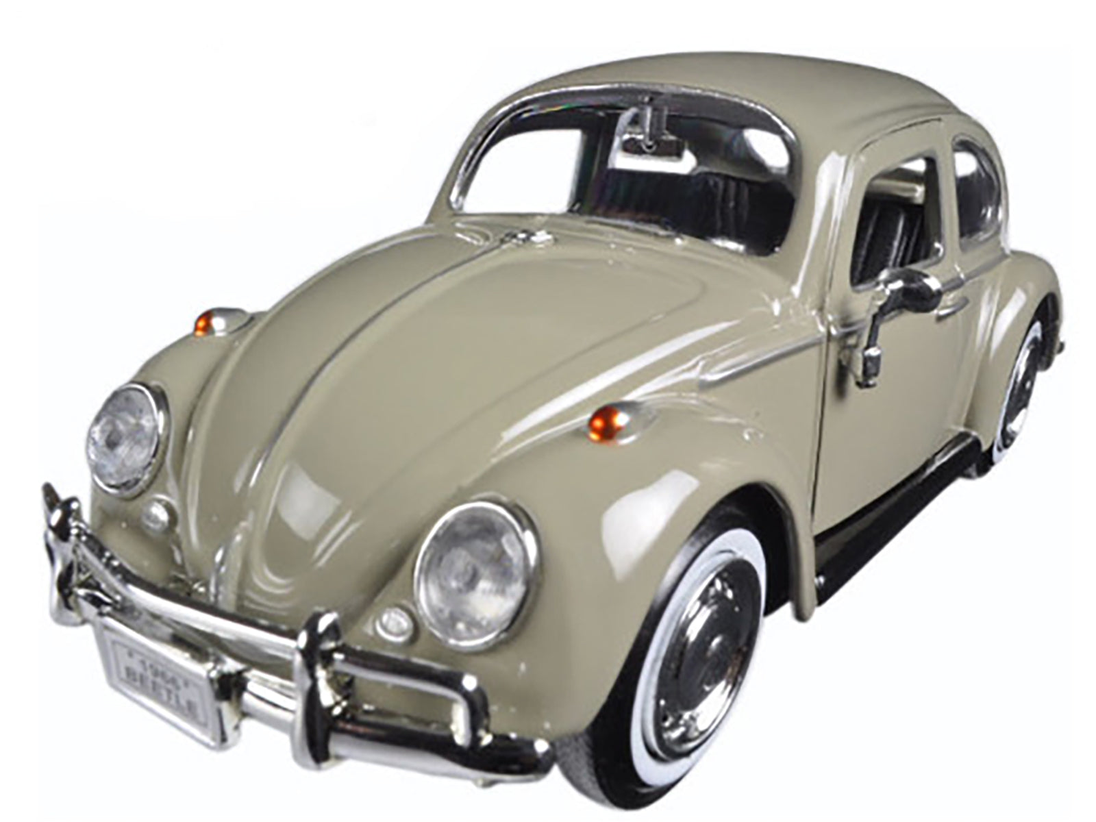 1966 Volkswagen Beetle Beige 1/24 Diecast Model Car by Motormax - image 2