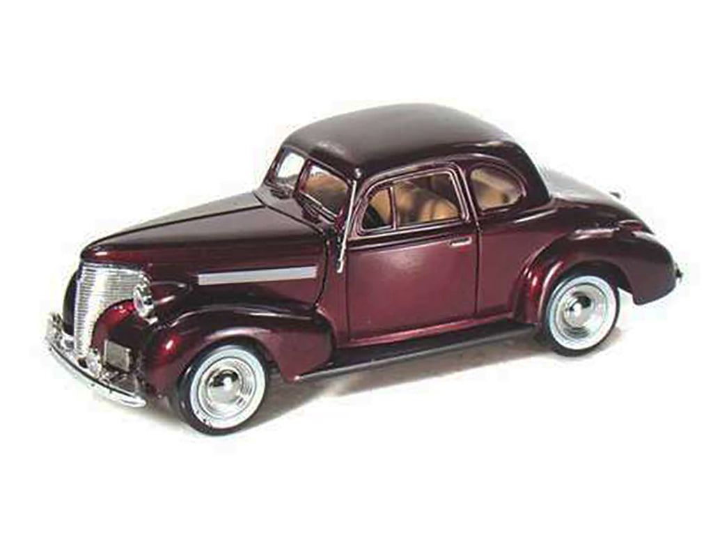 1939 Chevrolet Coupe Burgundy 1/24 Diecast Model Car by Motormax - image 2