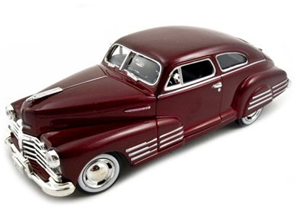 1948 Chevrolet Aerosedan Fleetline Dark Red Metallic 1/24 Diecast Model Car by Motormax - image 2