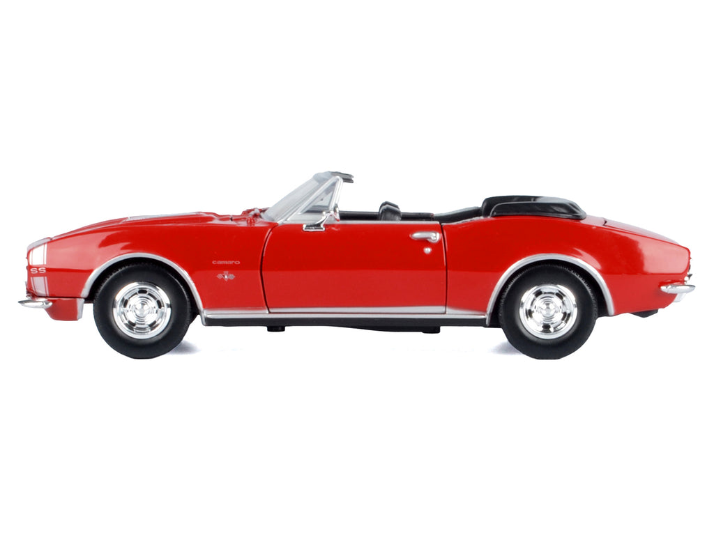 1967 Chevrolet Camaro SS Convertible Burgundy 1/24 Diecast Model Car by Motormax - image 2