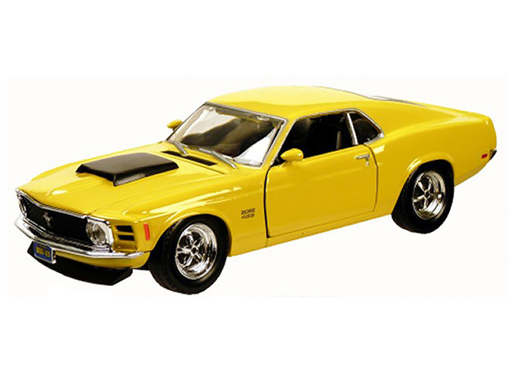 1970 Ford Mustang Boss 429 Yellow 1/24 Diecast Model Car by Motormax - image 2