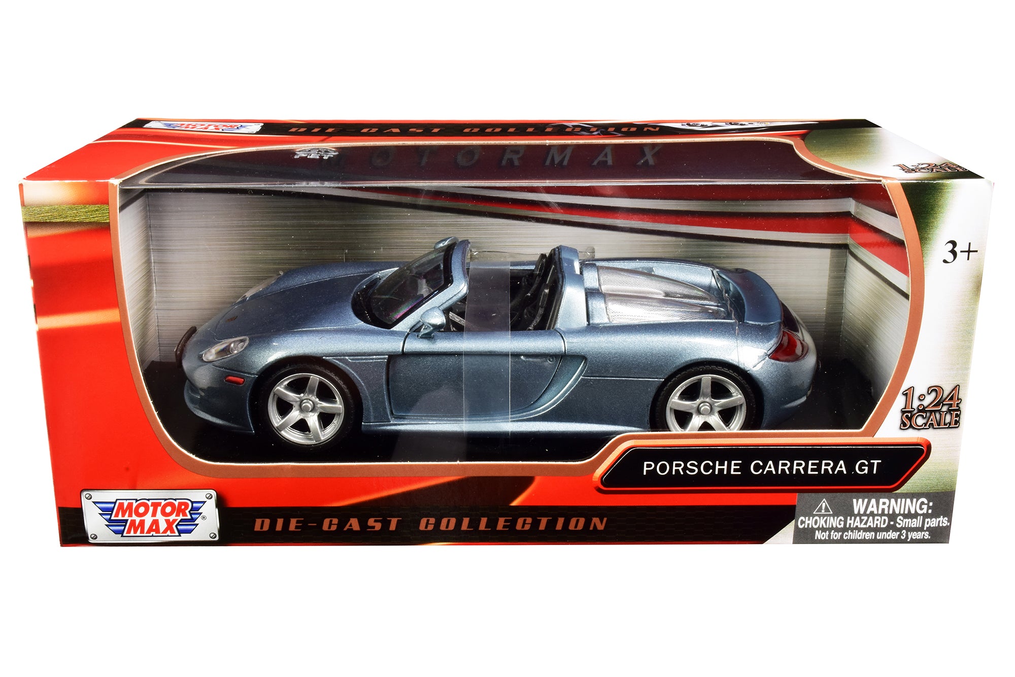 Porsche Carrera GT Gray 1/24 Diecast Model Car by Motormax - image 3