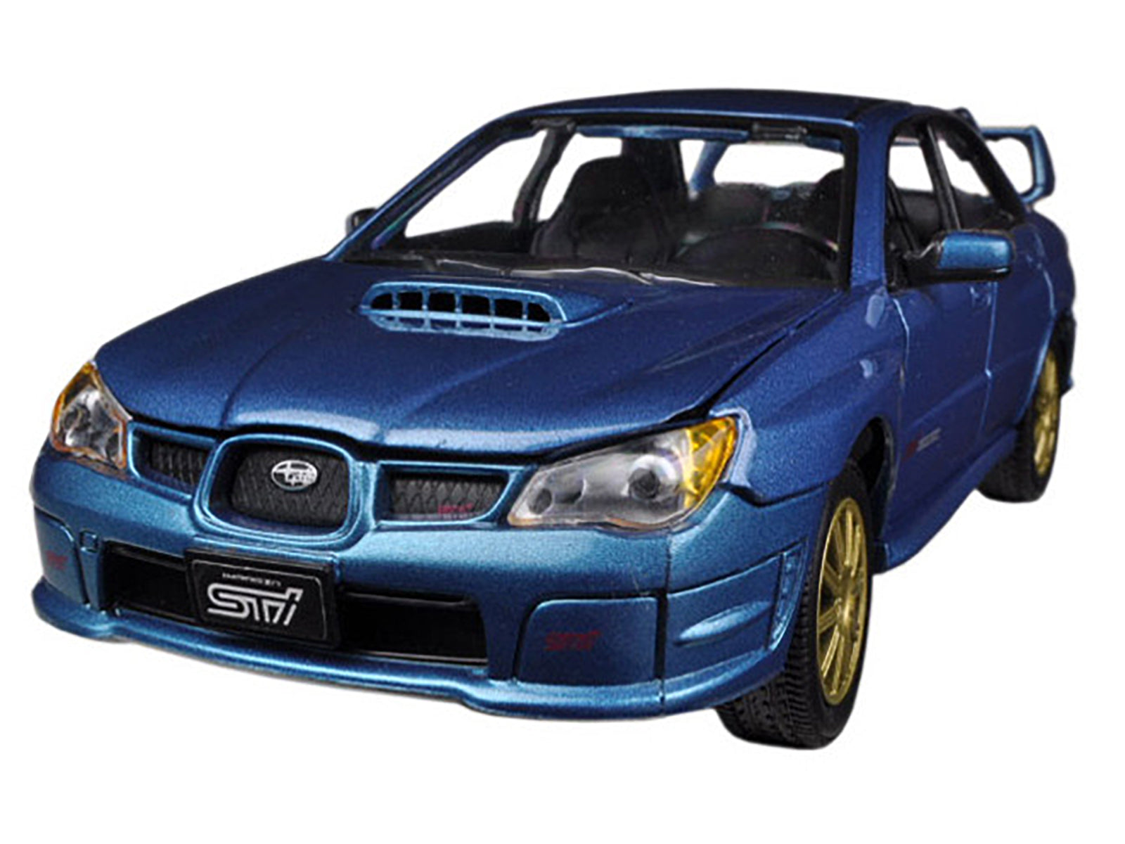 Subaru Impreza WRX STi Blue Metallic 1/24 Diecast Model Car by Motormax - image 2