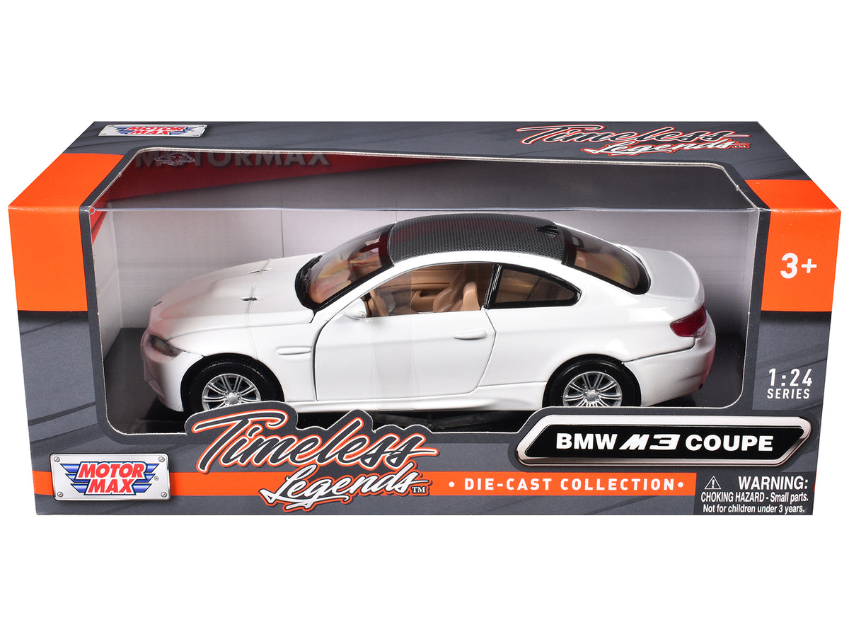 BMW M3 E92 Coupe White 1/24 Diecast Model Car by Motormax - image 3