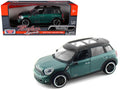 Mini Cooper S Countryman Oxford Green 1/24 Diecast Car Model by Motormax