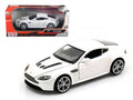 Aston Martin V12 Vantage Pearl White 1/24 Diecast Car Model by Motormax