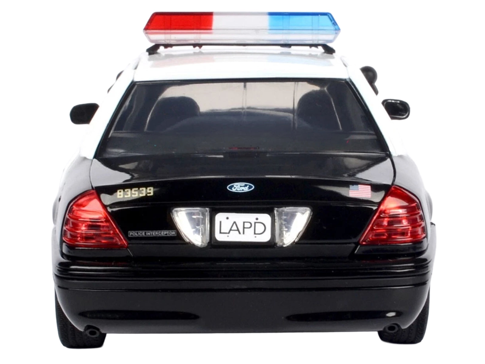 2001 Ford Crown Victoria Los Angeles Police Department LAPD Car 1/18 Diecast Car Model by Motormax - image 3