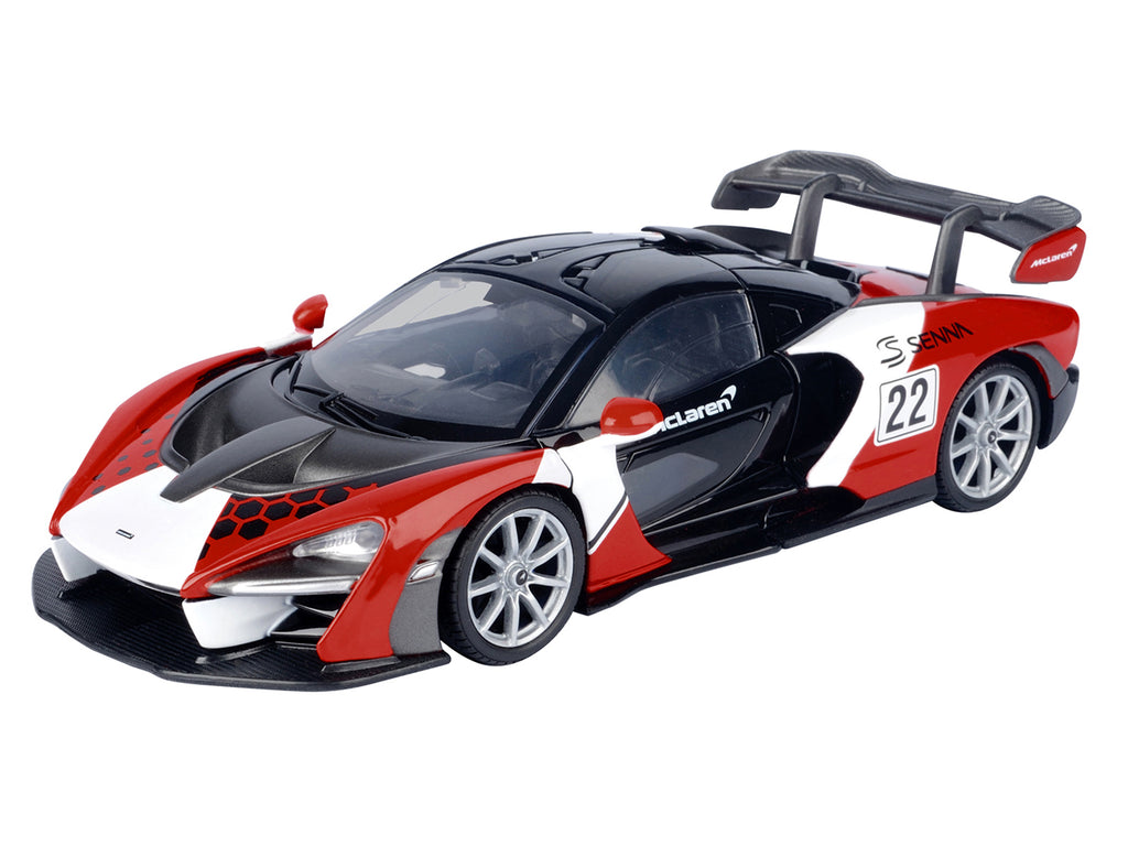 McLaren Senna #22 Black with Red and White Graphics "GT Racing" Series 1/24 Diecast Model Car by Motormax - image 2